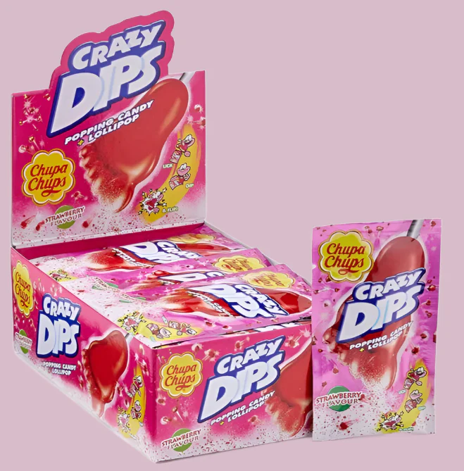 Chupa Chups Crazy Dip Strawberry (SPAIN)