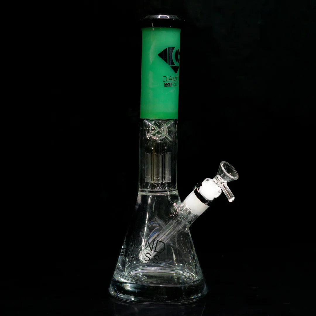 Diamond Glass 12" Beaker with Tree Perc - Image 4