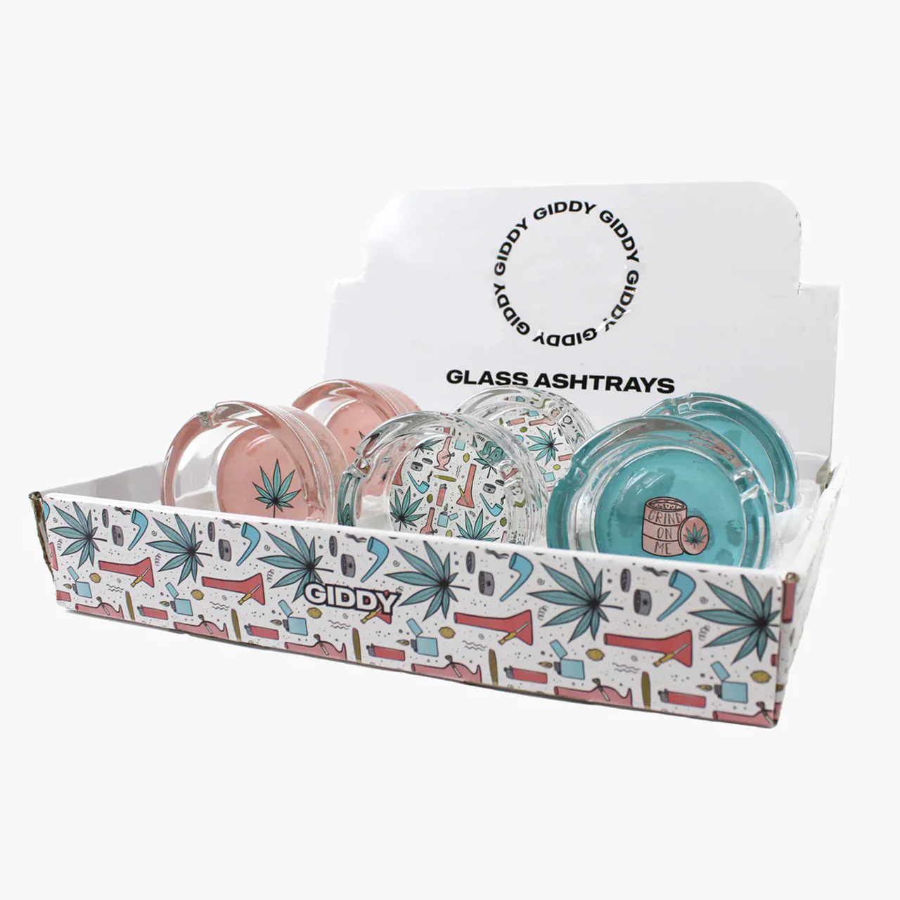 Giddy - 3" Glass Ashtrays - Image 14