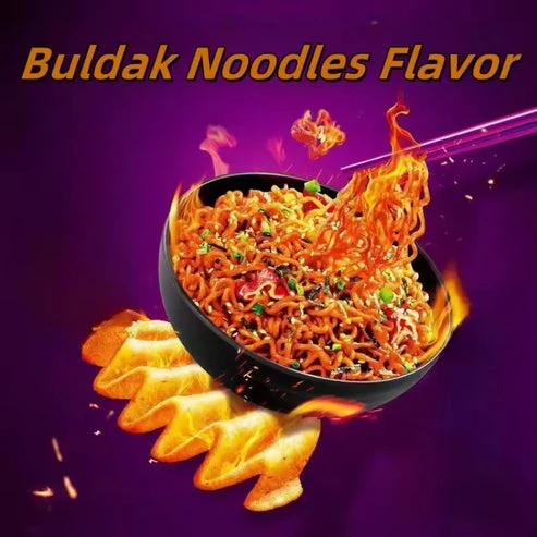 Lay's Chips Wavy Buldak Noodles Flavor 70g (CHINA) - Image 2