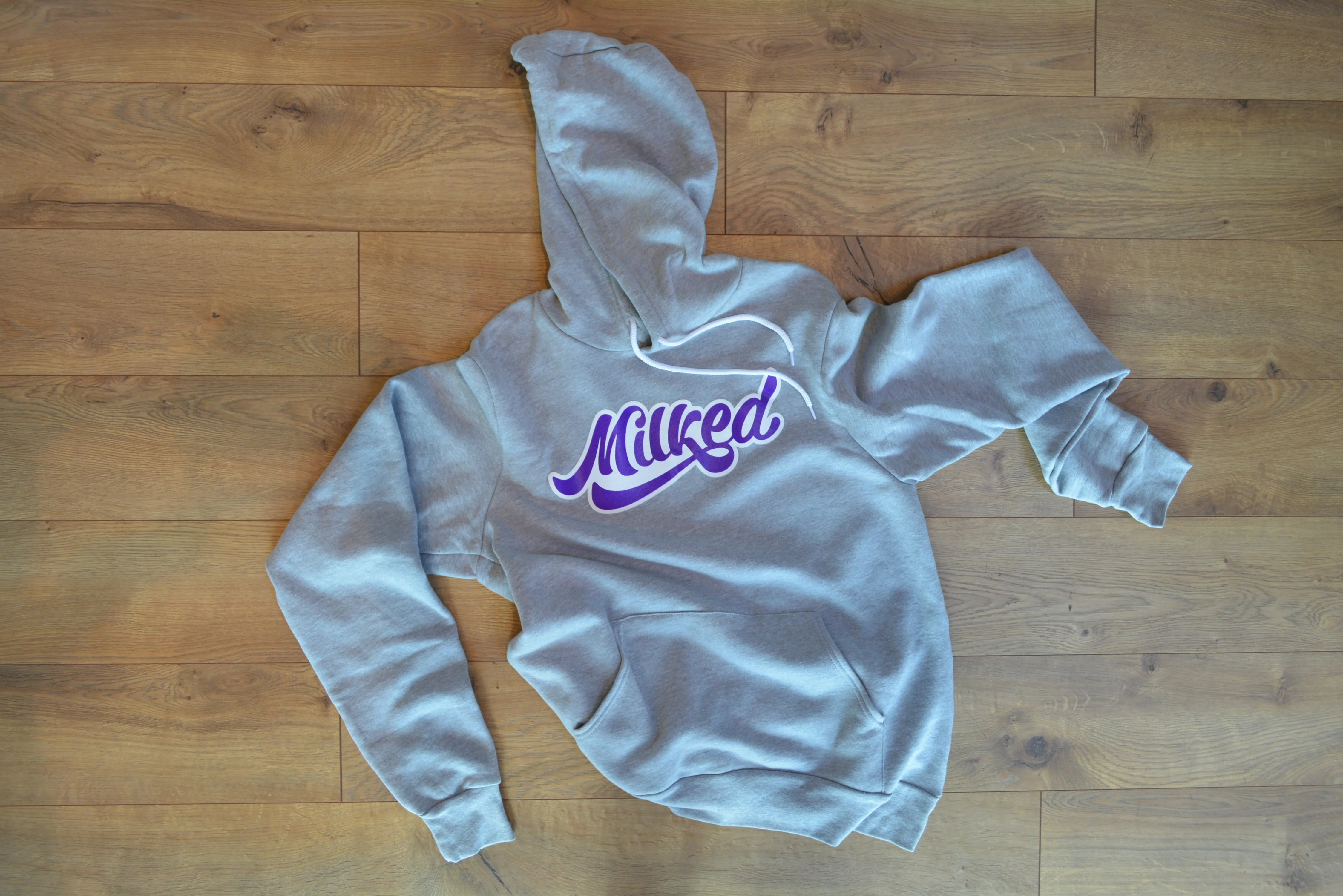Milked Classic Purple Logo Hoodie - Image 4