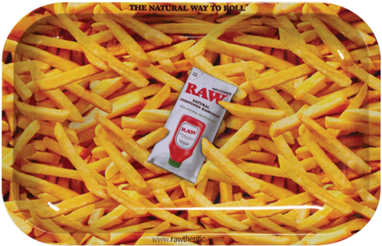 Raw Metal Rolling Tray Small - Image 3